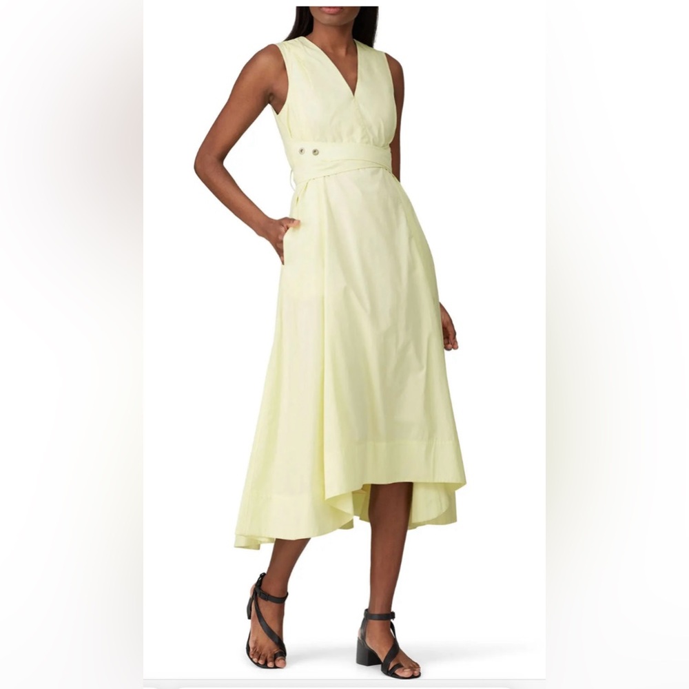 3.1 Phillip Lim Sleeveless Poplin V-Neck Dress